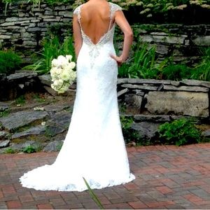 Maggie Sottero Ivory wedding gown.